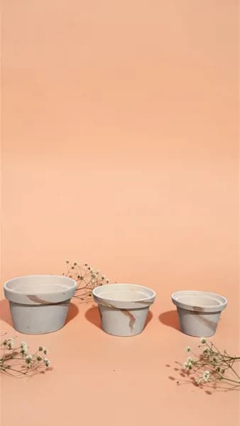 Üçlü Ham Çanak Üçlü Ham Çanak - Binbirmalzeme - Ürün Görseli 1