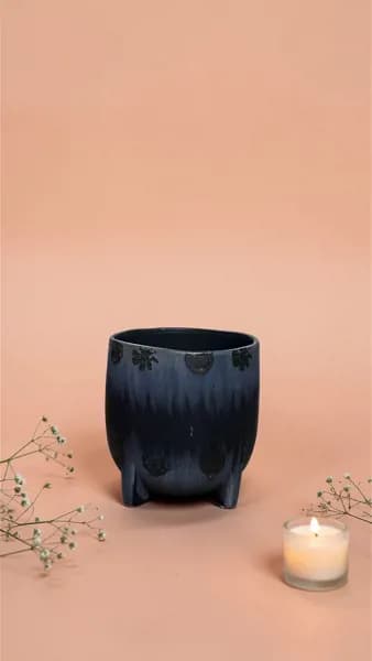 Kaju Orkidelk Seramik Saksı Kaju Orkidelk Seramik Saksı - Binbirmalzeme - Ürün Görseli 1